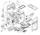 Kenmore 106W16E5 cabinet parts diagram