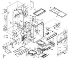 Kenmore 106W16EIM cabinet parts diagram
