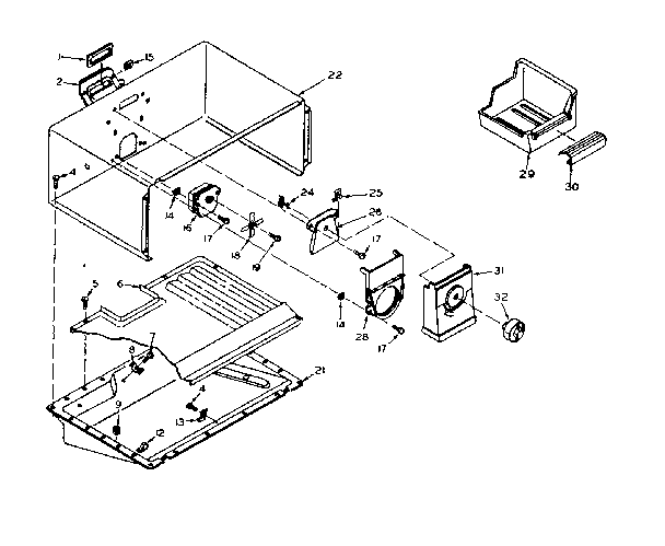 Freezer section parts