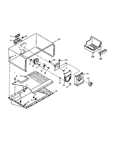 Freezer section parts