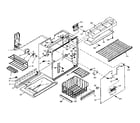 Kenmore 106W16GL5 freezer section parts diagram