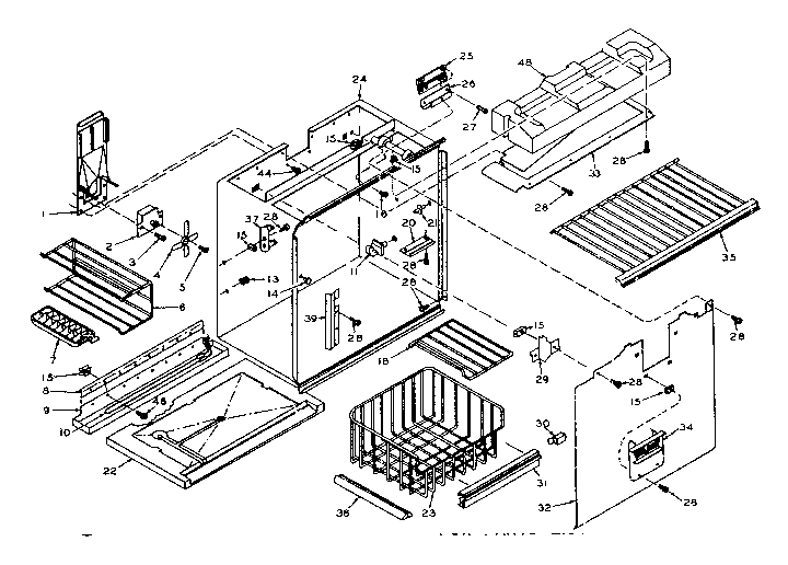 Freezer section parts