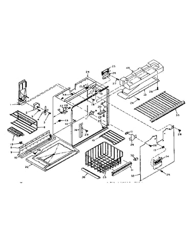 Freezer section parts