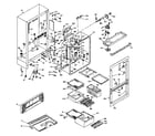 Kenmore 106W16G2 cabinet parts diagram
