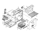 Kenmore 106W16G2 freezer section parts diagram