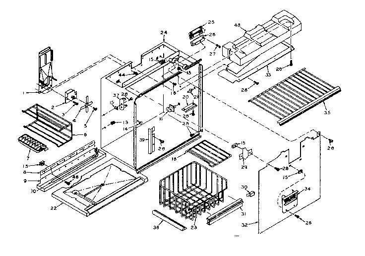 Freezer section parts