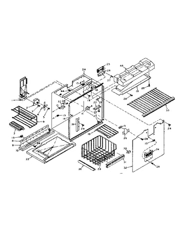 Freezer section parts