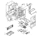 Kenmore 106W16G3 cabinet parts diagram