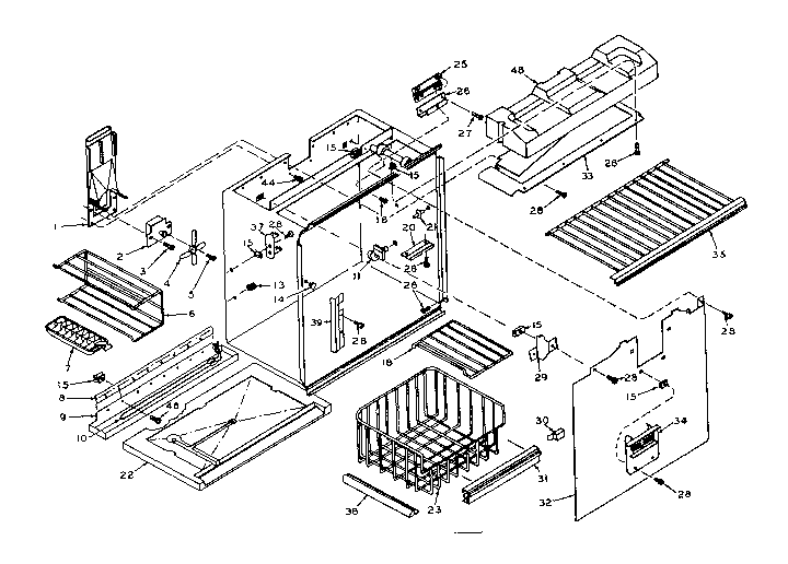 Freezer section parts