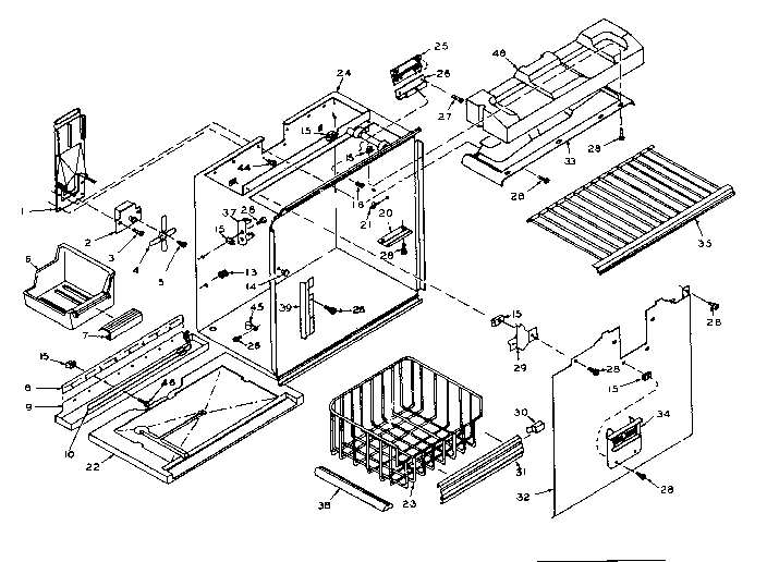 Freezer section parts