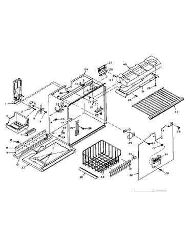 Freezer section parts