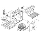 Kenmore 106W18GL freezer section parts diagram