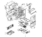 Kenmore 106W18G1 cabinet parts diagram