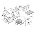 Kenmore 106W18GL1 freezer section parts diagram