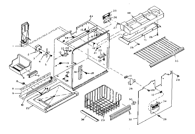 Freezer section parts