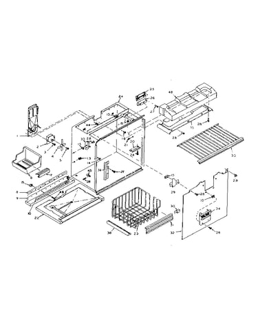 Freezer section parts
