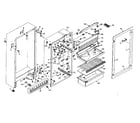 Kenmore 106T11AL cabinet parts diagram