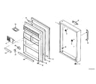 Kenmore 106T11AX door parts diagram