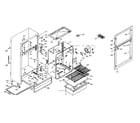 Kenmore 106T12DSL cabinet parts diagram