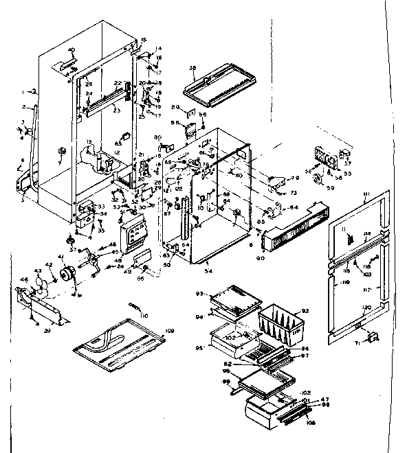 Refrigerator cabinet