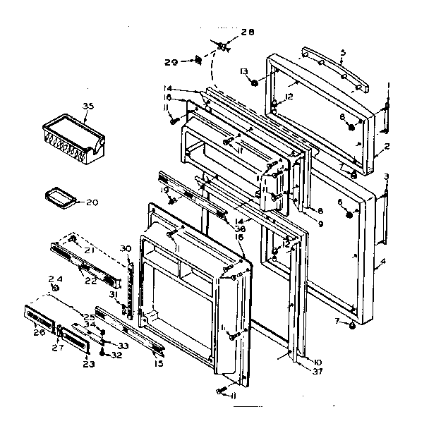 Refrigerator door