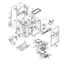 Kenmore 106U16E1 refrigerator cabinet parts diagram