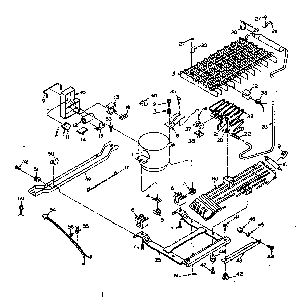Refrigerator unit parts