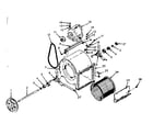 Kenmore 86781822 blower assembly diagram