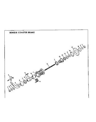 Bendix coaster brake