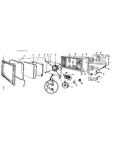 Cabinet exploded view