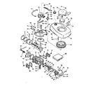 Tecumseh TYPE 640-07B basic engine diagram