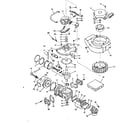 Tecumseh TYPE 640-08A basic engine diagram