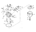 Tecumseh TYPE 640-12 carburetor no. 631728 diagram