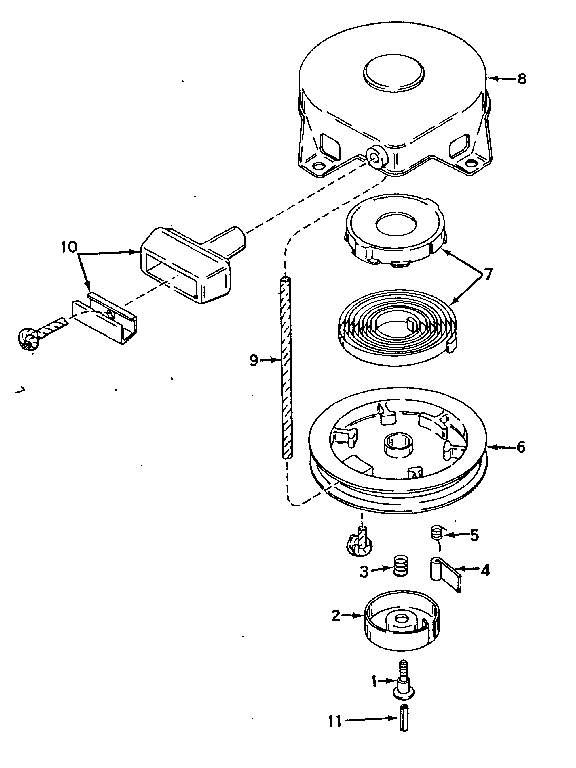 Rewind starter no. 590420