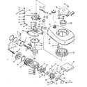 Tecumseh TYPE 642-16D basic engine diagram