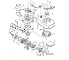 Tecumseh TYPE 642-20A basic engine diagram