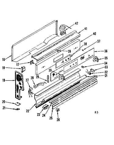Backguard section