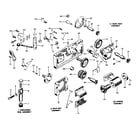 Craftsman 10128980 gear case, threading dial, split nut, and apron assembly diagram
