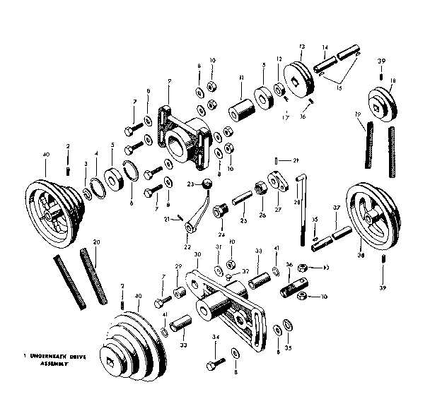 UNDERNEATH DRIVE ASSEMBLY