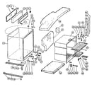 Norcold DE-250B cabinet and chassis diagram