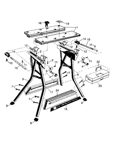 Craftsman portable craft center ii