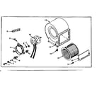 Kenmore 86774872 optional blower assembly diagram