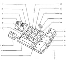 Sears 60358120 numeral & feature keys diagram