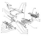 Sears 60358442 calc. racks, univ. bar, transfer levers, & transfer sectors diagram