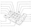 Sears 60358110 numeral & feature keys diagram