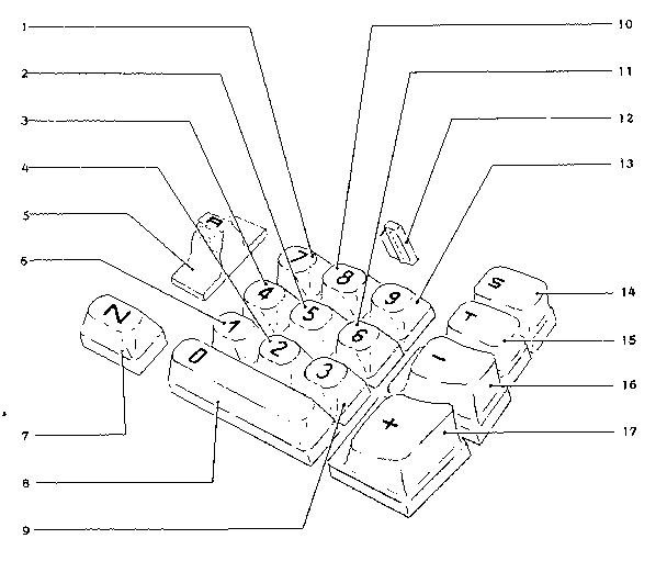 Numeral & feature keys