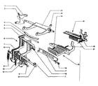Sears 60358700 calc. racks, univ. bar transfer levers and transfer sectors diagram