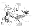 Sears 60358704 calc. racks, univ. bar, transfer levers & transfer sectors diagram