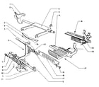Sears 60358463 calc. racks, univ. bar, transfer levers & transfer sectors diagram