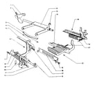Sears 60358462 calc. racks, univ. bar, transfer levers, & transfer sectors diagram